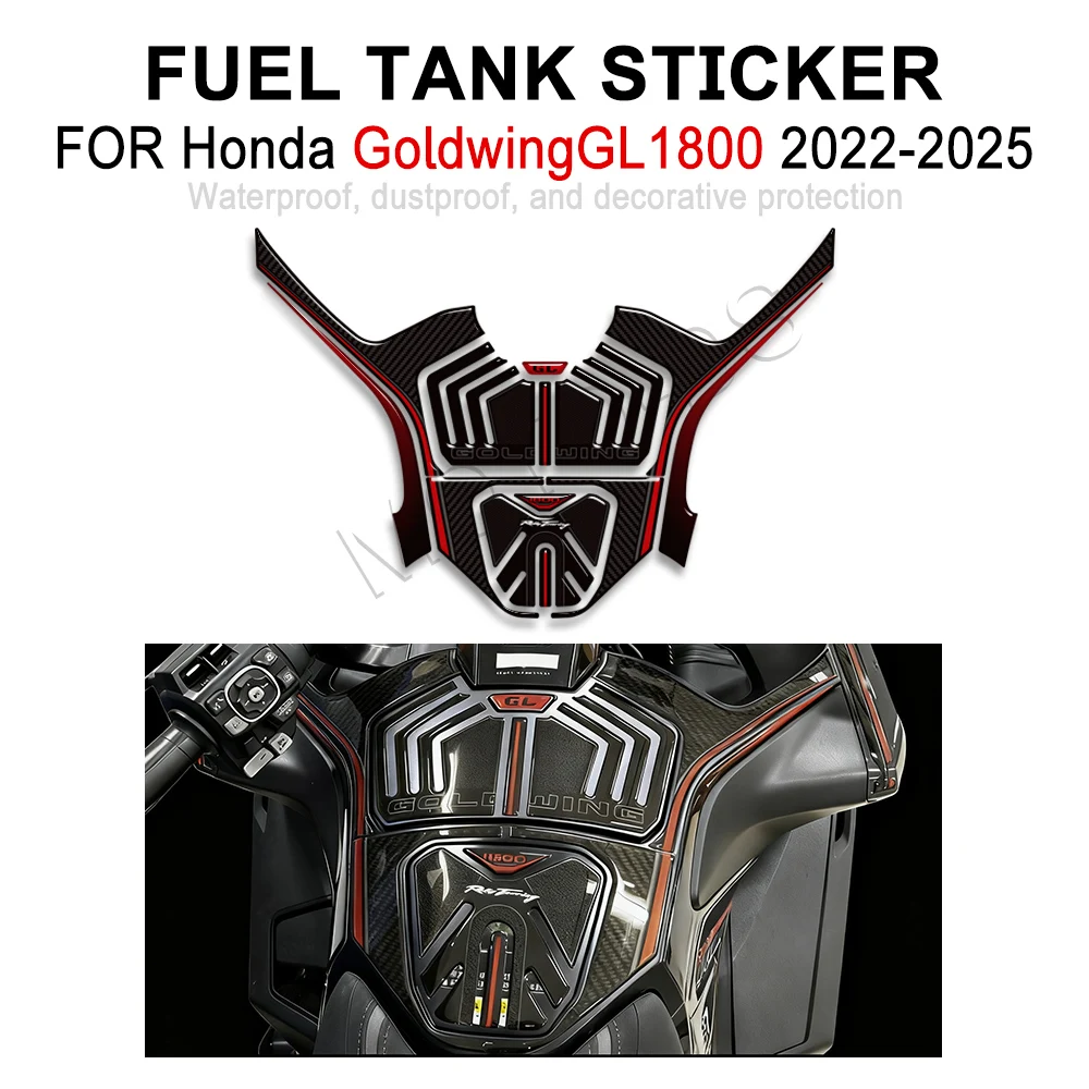

For Honda Goldwing GL1800 LG 1800 F6B Tour 2022-2025 Motorcycle Fuel Tank Pad 3D Sticker Fairing Protector Decals Set ﻿