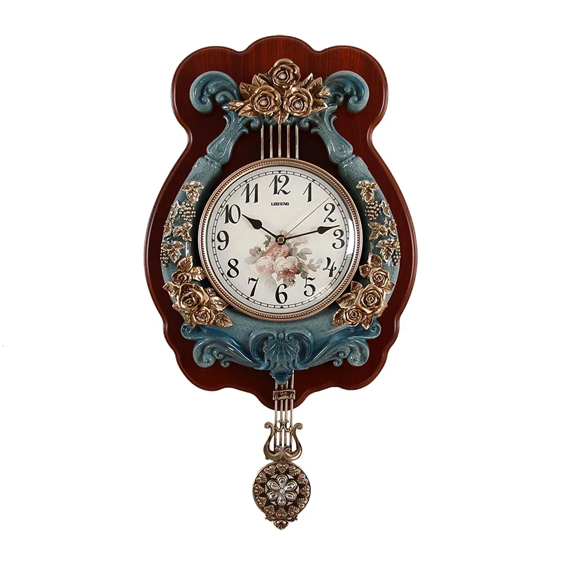 European living room clock Home creative wall clock Modern fashion watch