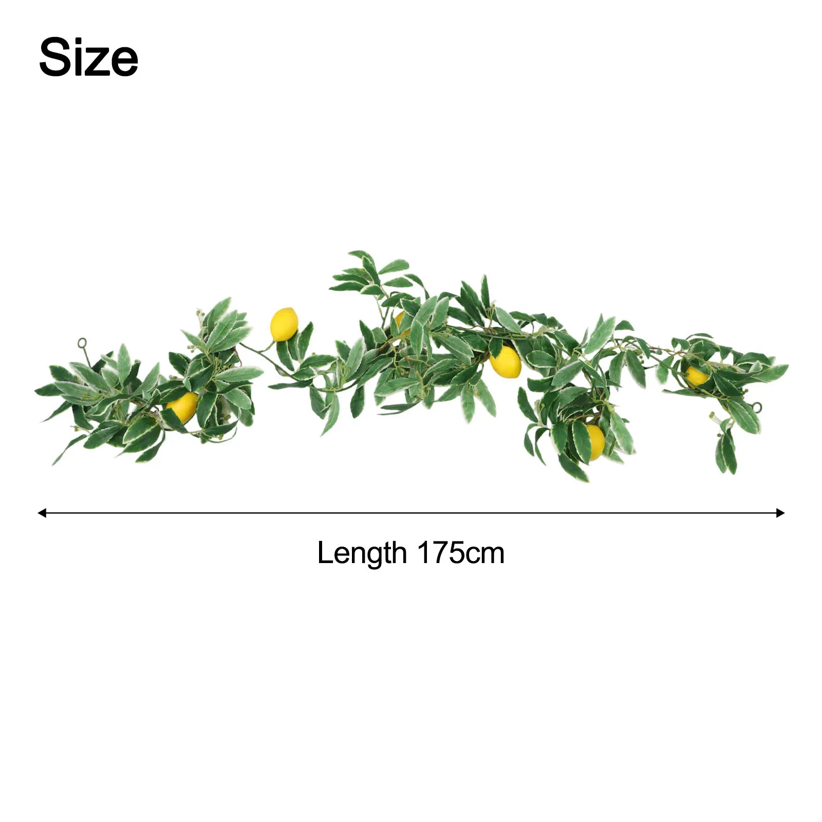 Simulation Lemon Vine Artificial Greenery Garland 175cm Yellow Fruit Rattan For Home Wedding Party Wall Table Garden Decor