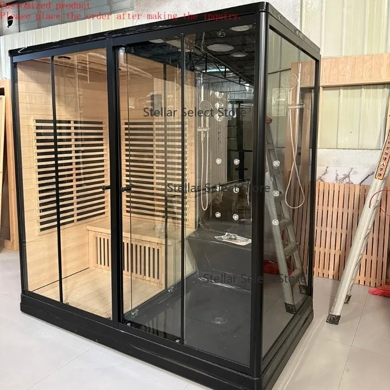 Customization.Dry Steam Indoor Steam Sauna Outdoor Home Sauna Dry Spa Rooms Hammam Shower Steam Cabin Sauna Ou