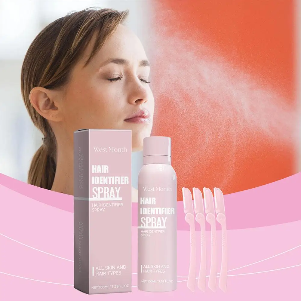 100ml Gesichts haaren tfernungs spray schmerzlos entfernen feine Schönheit Haut flauschige Pflege Entferner Inhibitor glatte Haare Haare Gesicht depil w9g3