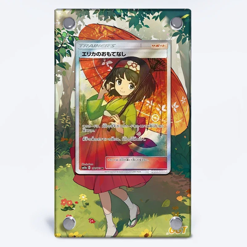 Pokemon Erika Lillie Acerola Mallow Lana Acrylic Extended Painting Stuck Brick Anime Classics Game Collection Card Display Stand