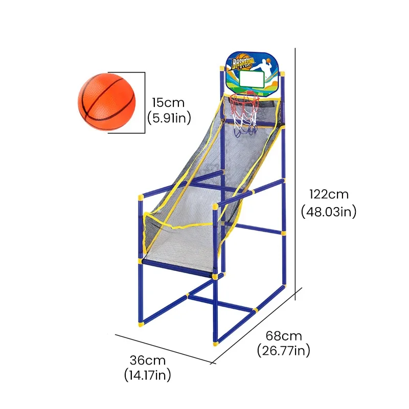 เด็กบาสเกตบอลHoopเครื่องยิงลูกAirปั๊มในร่มกลางแจ้งเกมอาเขตชุดการฝึกอบรมกีฬาของเล่นสําหรับชายหญิง