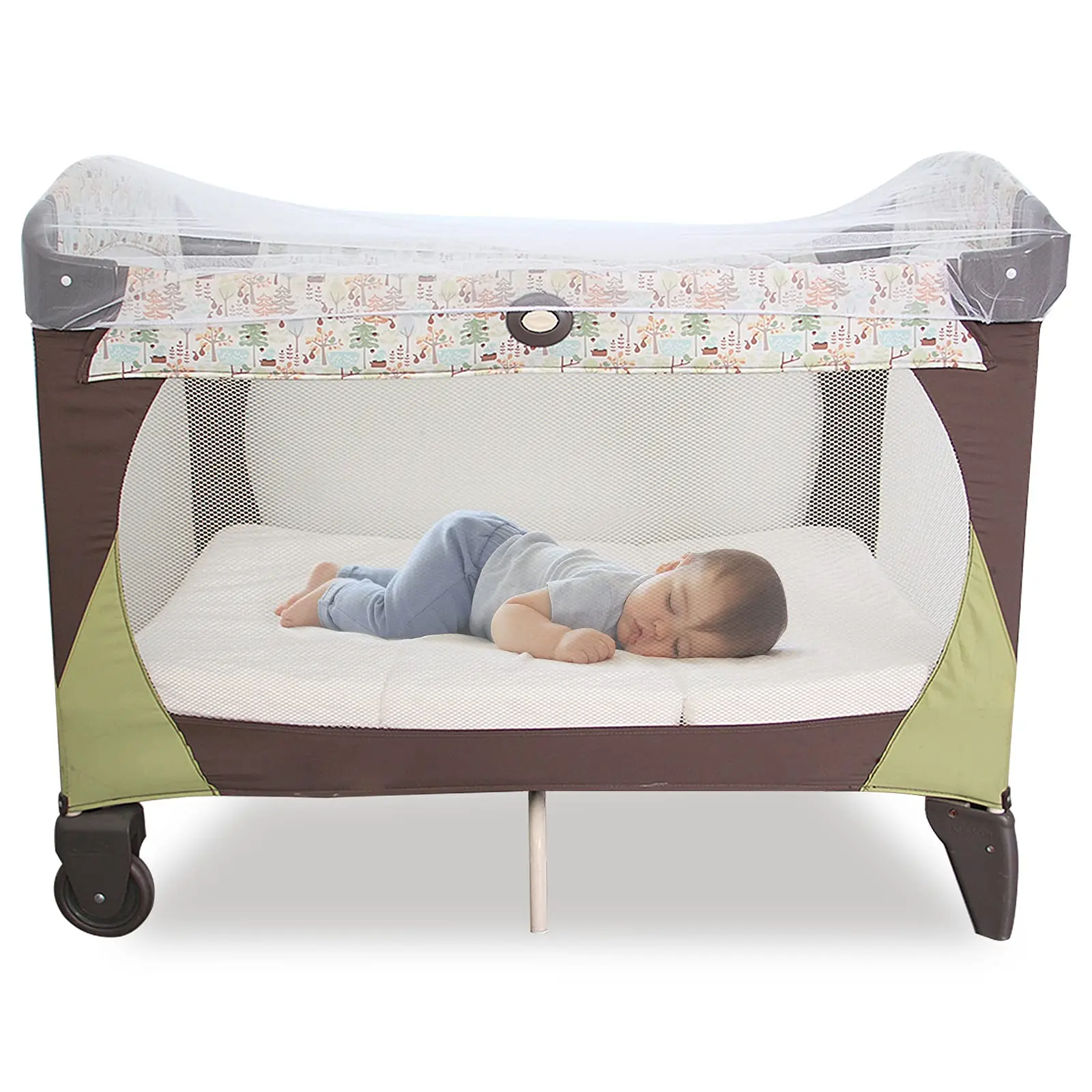 احميك من الحشرات - شبكات ناموسية محمولة ومتينة لعربات الأطفال والغطاء وحمالات وأسرة الأطفال الصغيرة