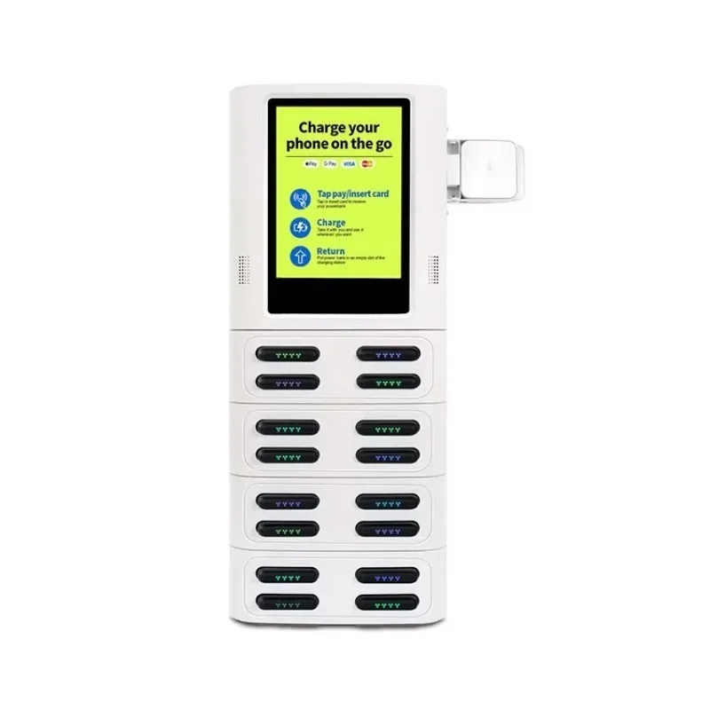 2026 New FL Wholesale  POS Li-Polymer 60W Quick Charge 4/8/12/16 Slots Commercial Portable Power Bank Vending Machine Customized
