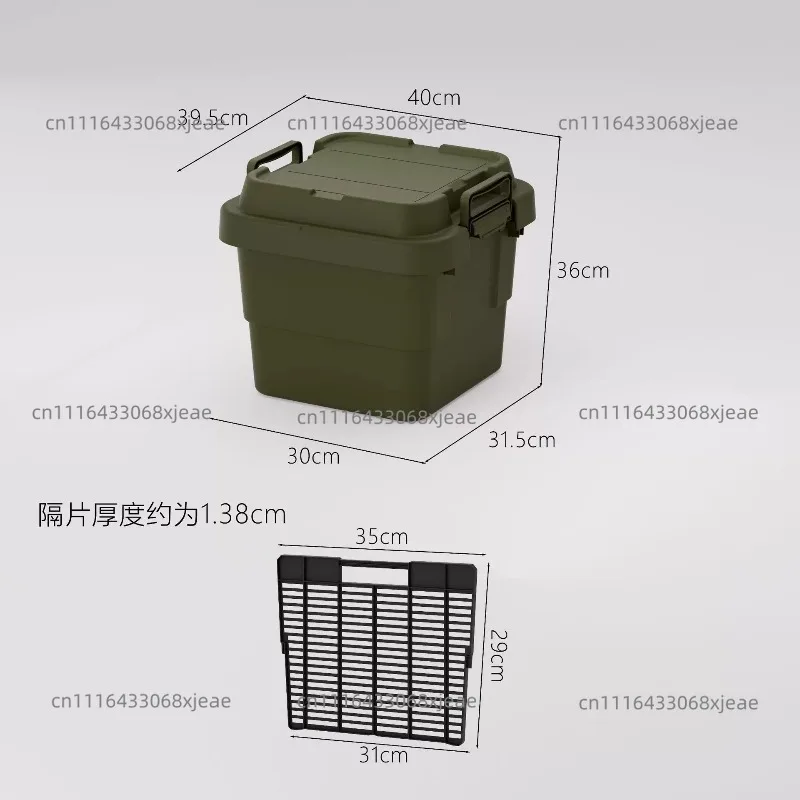 Multifunctional Camping Storage Box With Lid Sorting Storage Box  Picnic Car Finishing Household Glove