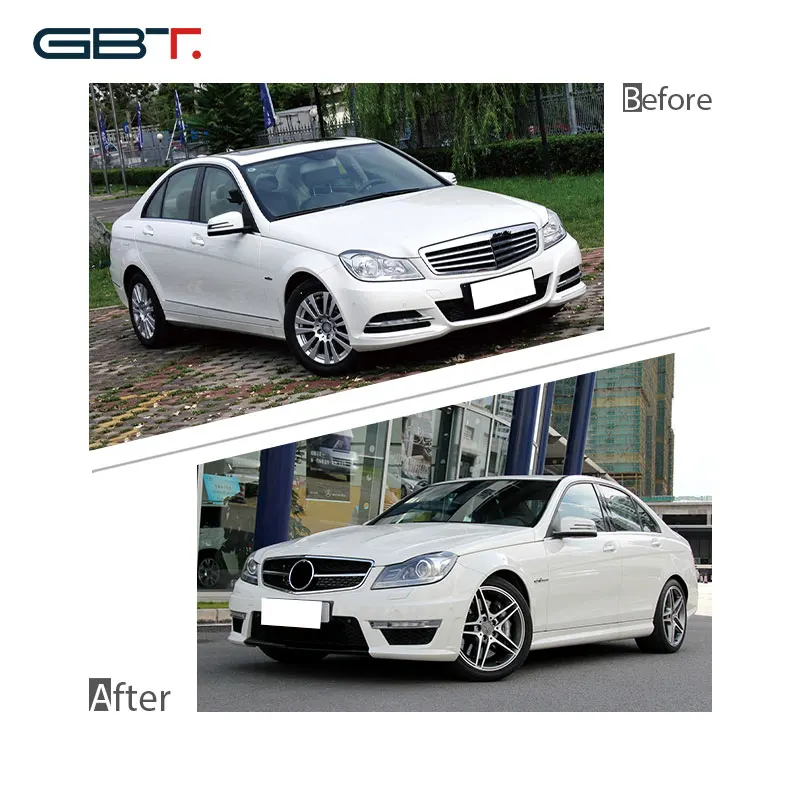 GBT - Fast Shipping car bumpers for mercedes benz c-class w204 conversion facelift for mercedes c63 w204 body kits