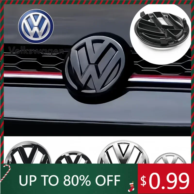 

Внутренние наклейки для VW Golf 6 MK6, специальный значок передней решетки + логотип заднего багажника, выделенный черный/серебристый логотип ABS, модификация Re