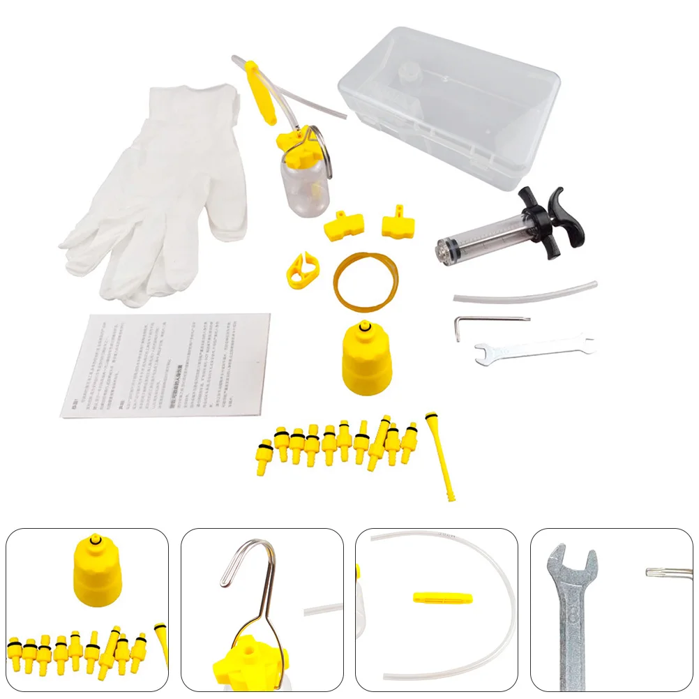 

Disc Brake Filling Tool Bike Repair Kit Oil Refill Bleed Durable High Quality Long Lasting Portable Easy Maintenance Bicycles