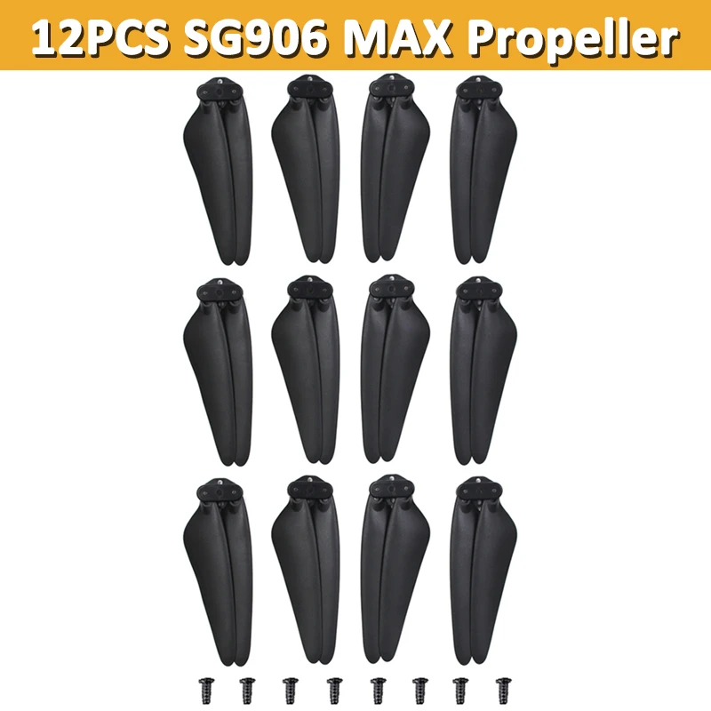 

12PCS SG906MAX Propeller Props Maple Leaf Wing Spare Part RC GPS Drone Quadcopter SG906 MAX Original Blade Accessory