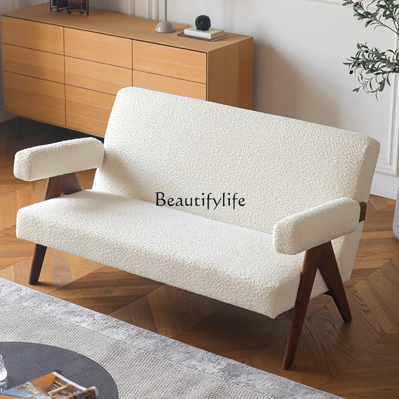 

2024 new two-person sofa chair leisure small apartment living room fabric cloud sofa