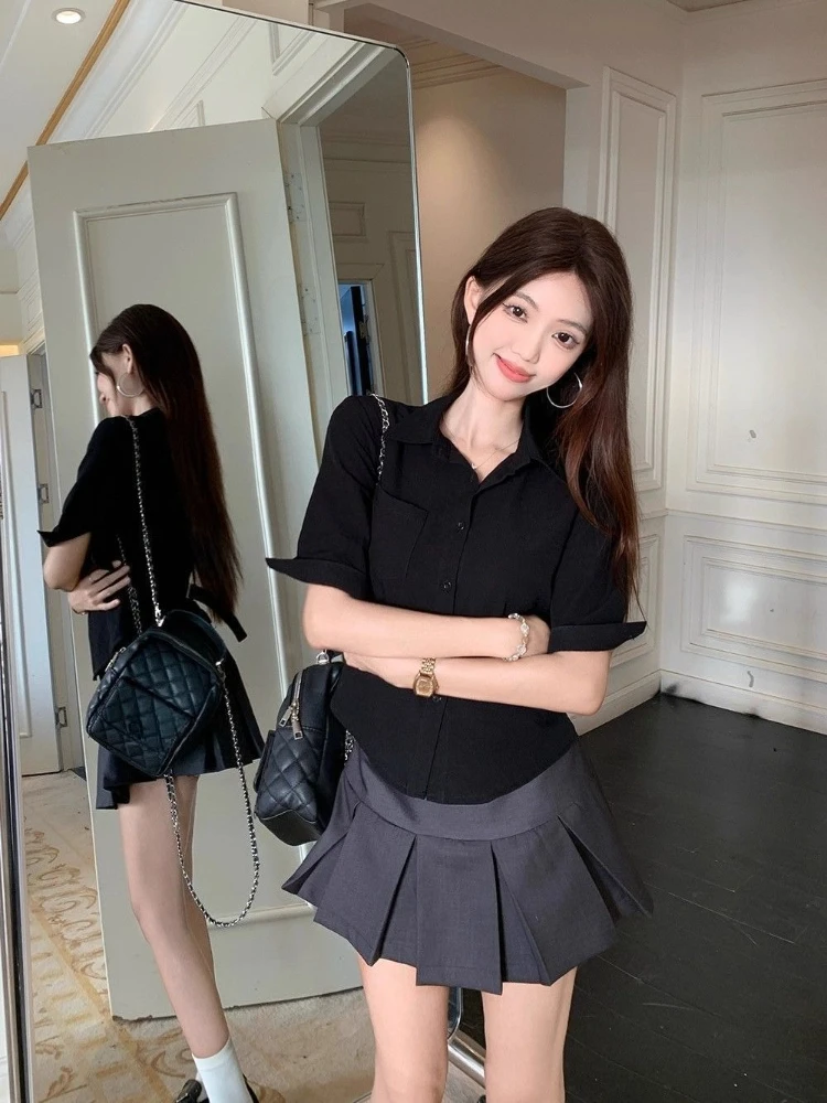بلوزة عصرية بسيطة أنيقة بخصر ن - مراجعة Women'S Y2K Fashion Aesthetic وسعره