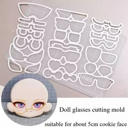 Ultralights Clay Q Version Cartoon Doll Decorative Glasses Hairpin Cutting Mold DIY Animation Character Trinket Making Tools