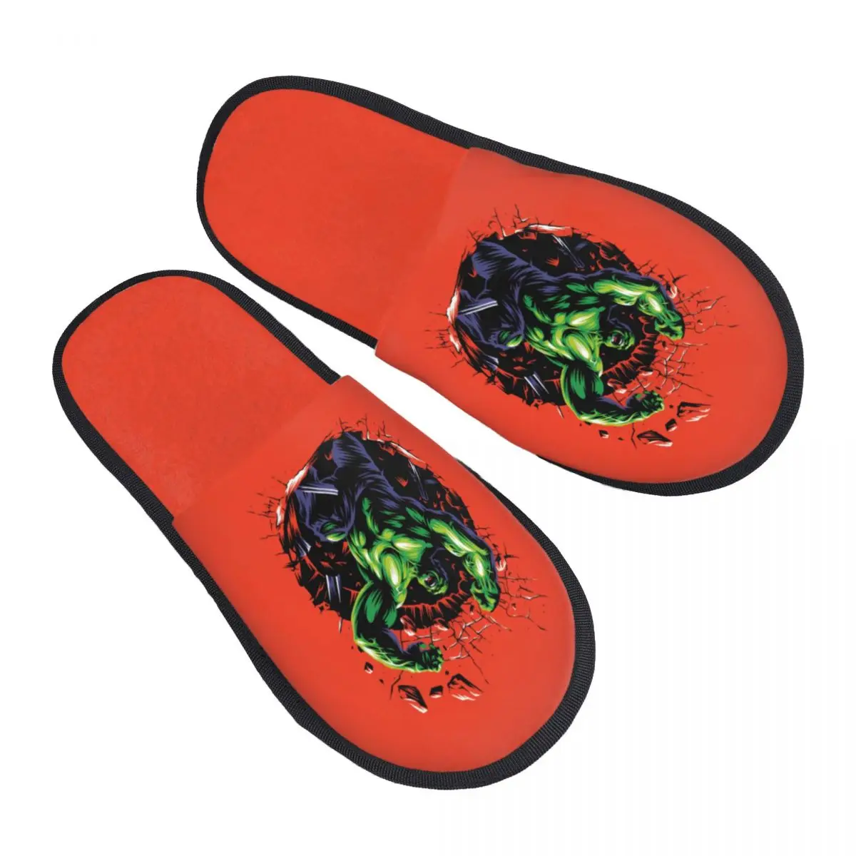 

Пользовательские гостевые тапочки Халка для спальни, женские домашние тапочки с комиксами