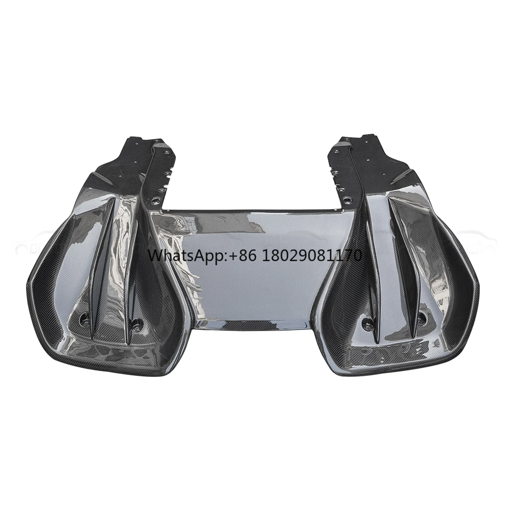 Aletas de parachoques trasero de fibra de carbono, alerón basculante Winglet Splitter para Mclaren MP4-12C, difusor modificado 650S, sintonización automática