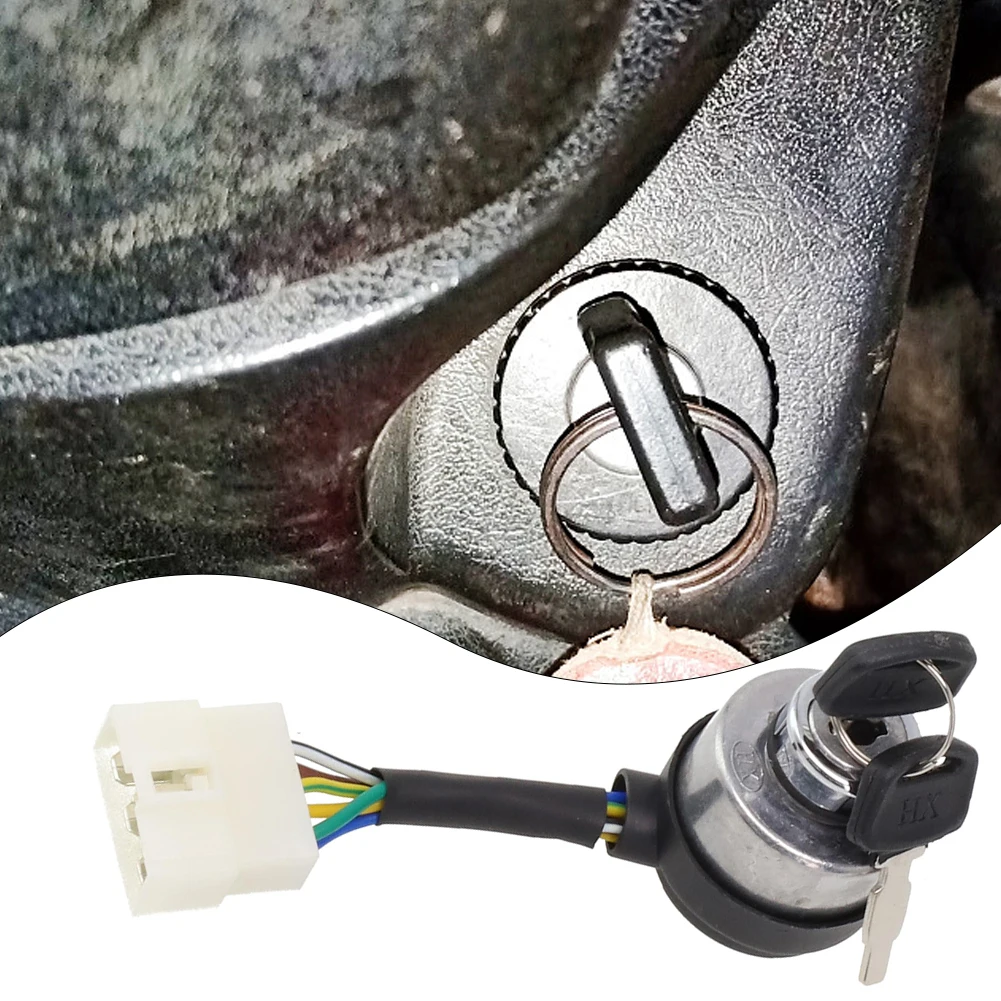Replacement Ignition Key Switch with 6 Wires for XP10000EH XP12000E XP12000EH 16HP 18HP Generator Long Lasting