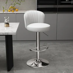 Home bar chair lift swivel high stool kitchen Leather bar stool counter work stool luxury cafe soft chair kitchen furniture