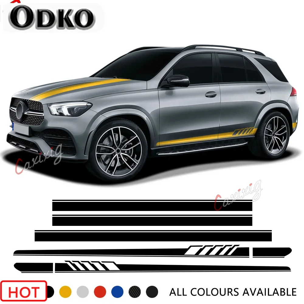 

Комплект боковой юбки Edition 1, наклейка для Mercedes Benz GLE GLK ML Class AMG W164 W166 GLE350 GLE400 GLK350 ML350, аксессуары