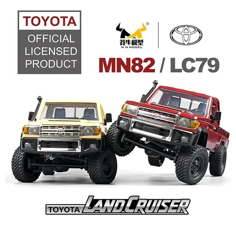 Mang Niu MN82 Four-drive Remote Control Off-road Vehicle 1:12 Toyota Land Patrol Pickup  Climbing Model Toy Boy Gift New 2024