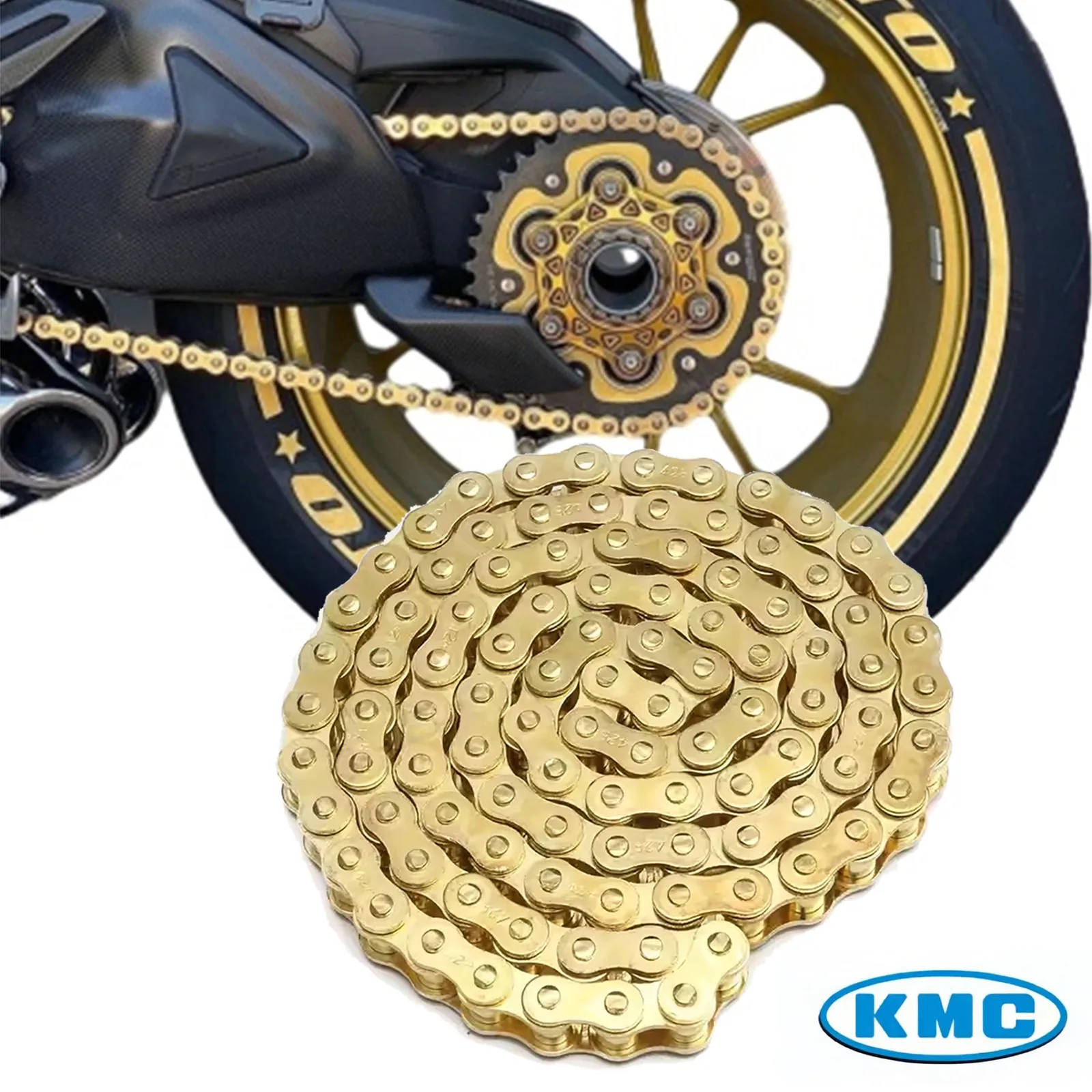 

520 116 Links KMC Heavy Duty Drive Chain Moto Powersports Parts for Honda CRF450 KTM Off-Road ATV Quad Pit Dirt Bike Accessories