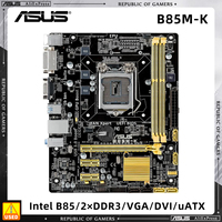 ASUS B85M-K Motherboard Support Core i7/Core i5/Core i3/Pentium/Celeron LGA1150 2xDDR3 1600MHz 16GB uATX H85 Motherboard