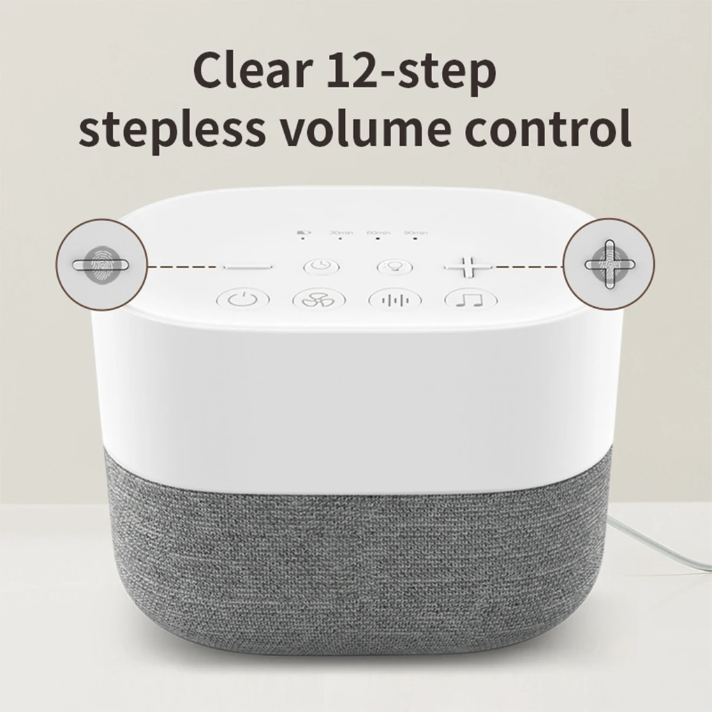 Sleeping Aid Safety White Noise Maker Lighting Device Beside Desk