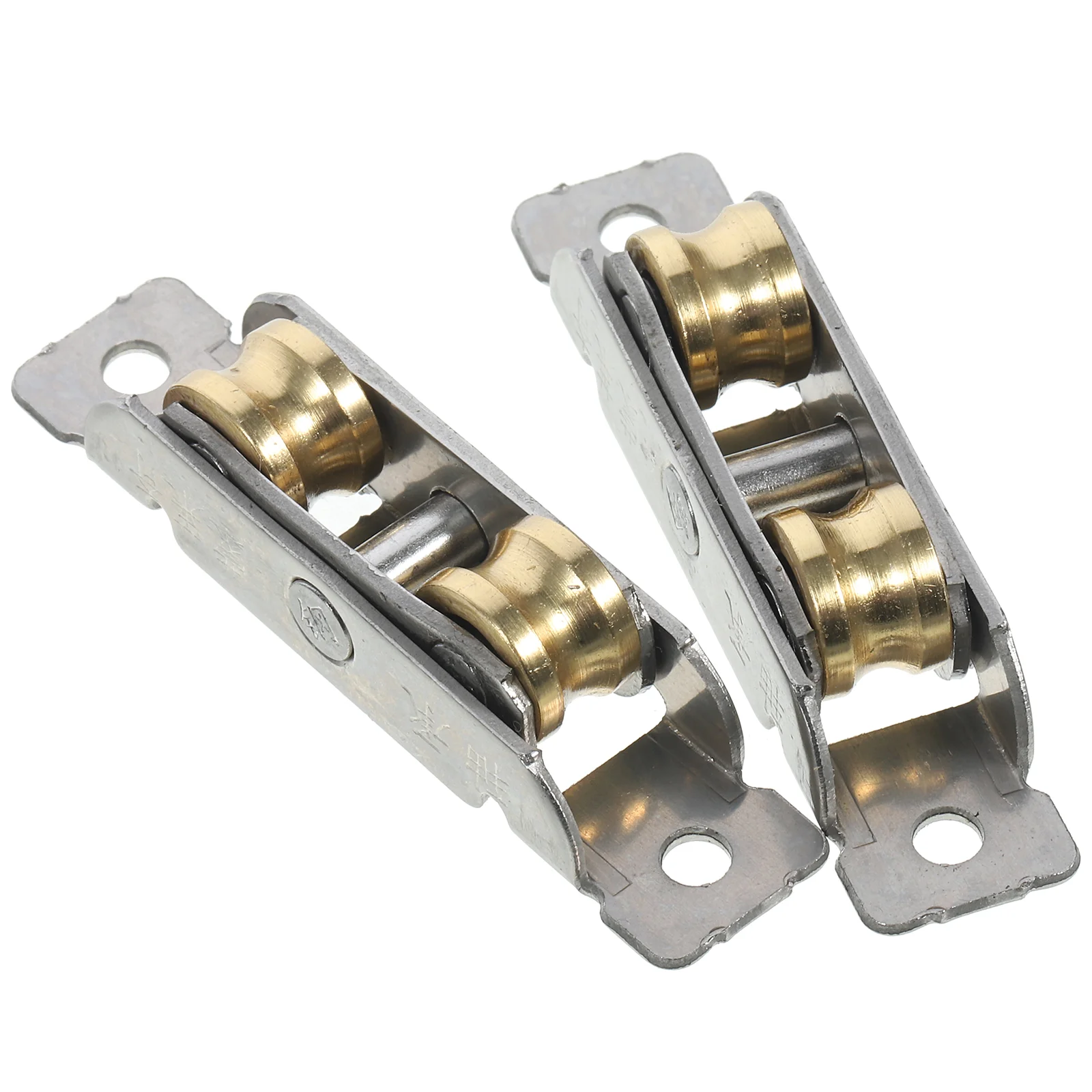 

2 Pcs Door and Window Pulley Closet Rollers Replacement Walker Sliding Wheels Kit Cabinet Hardware Stainless Steel