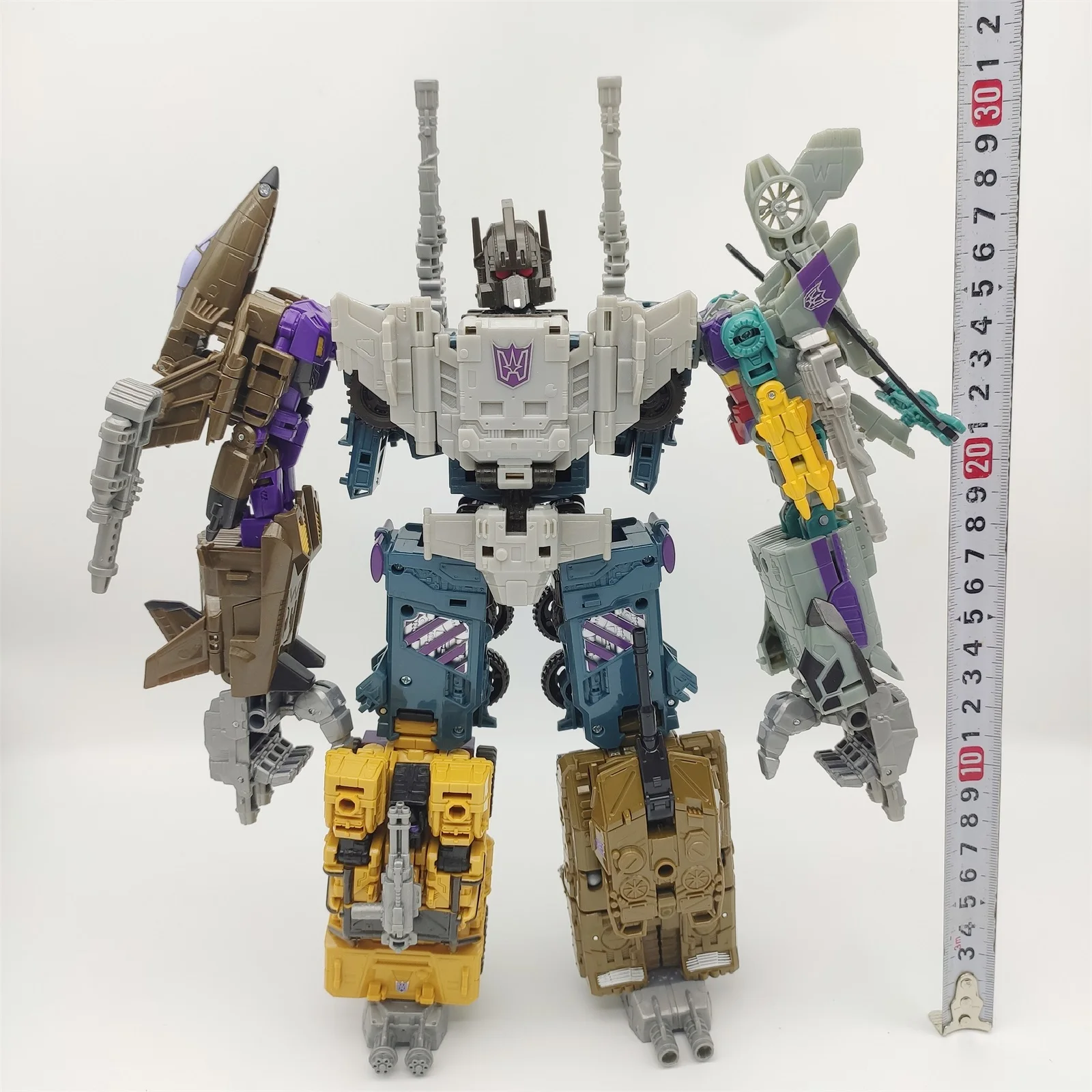 HaiZhiXing 5in1 Combiners Bruticus G1 Transformation Action Figure Toy Brawl Swindle Onslaught Model Deformation Car Robot KO