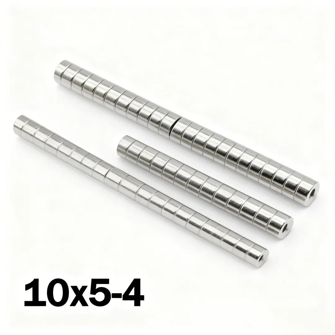 10x5-4mm Super Strong Magnet N35 Round With Holes Magnetic NdFeB Neodymium Magnet Powerful Disc imanes Refrigerator Magnets