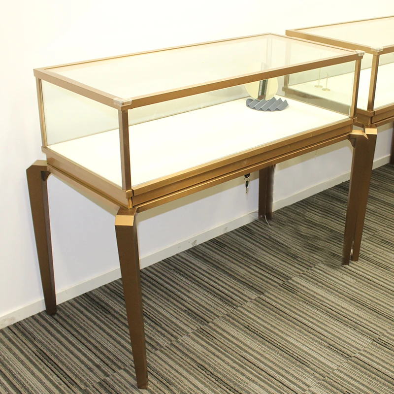 custom.Factory Custom Glass Jewellery Display Cabinet Stainless Steel Furniture Led Lighting Wooden Lockable Jewelry Shop Showca