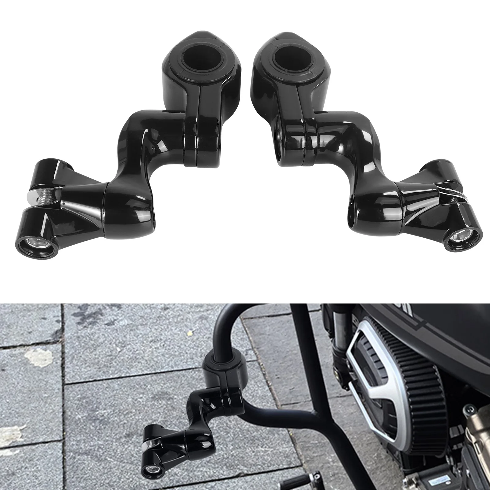 

Suitable for Harley retrofit guard 32mm universal accessories, street glide road bumper rest pedal bracket