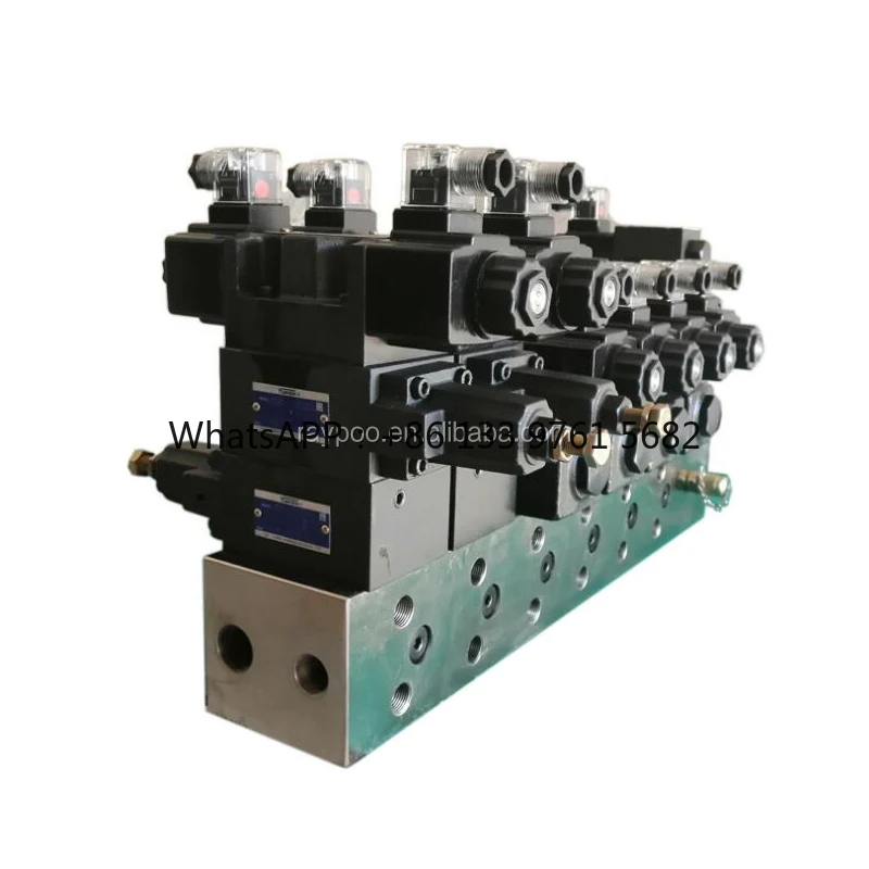 

Hydraulic Distribution Block Hydraulic Solenoid Control Valve 24v Bank 6 Spool