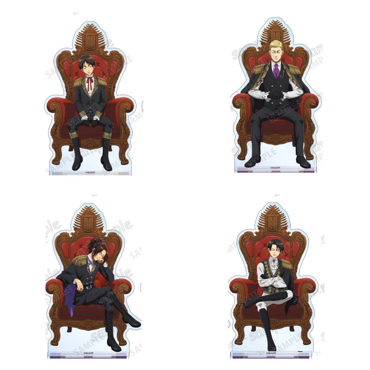 Game Eren Yeager Hange Zoe Hans Erwin Smith Levi Ackerman Acrylic Stand Doll Anime Figure Model Plate Cosplay Toy Gift
