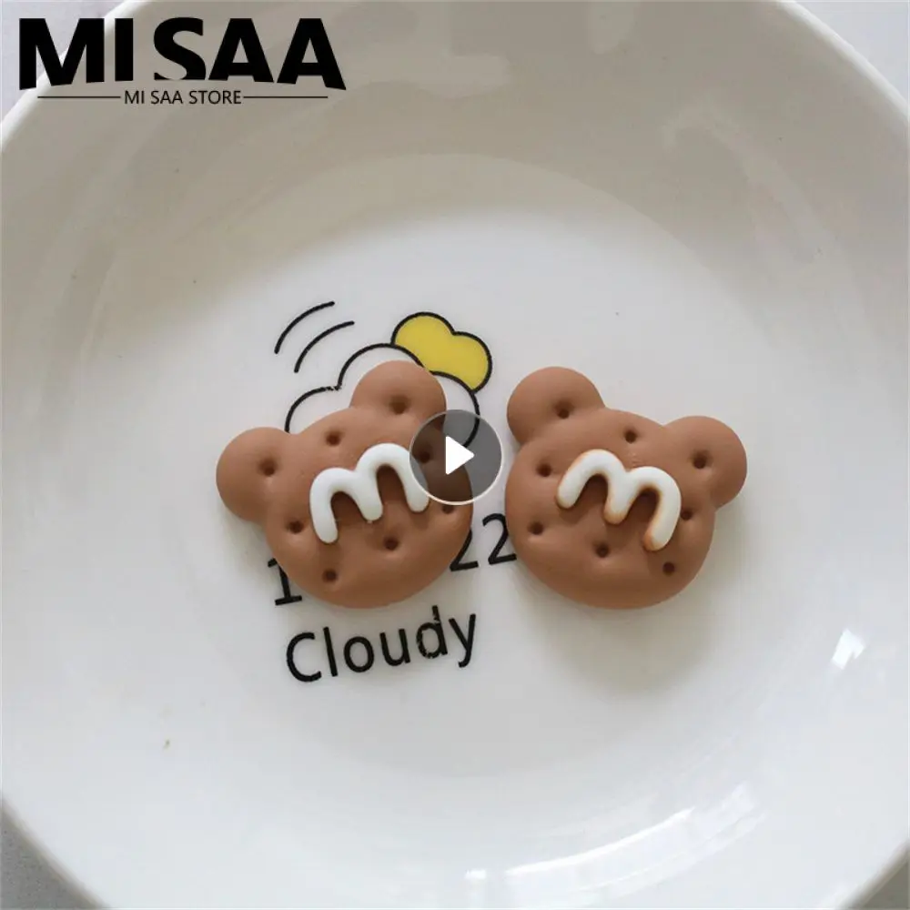 Phone Case Resin Biscuit Bread Resin Decoration Handmade Cute Simulation Food Accessories Simulation Food Play