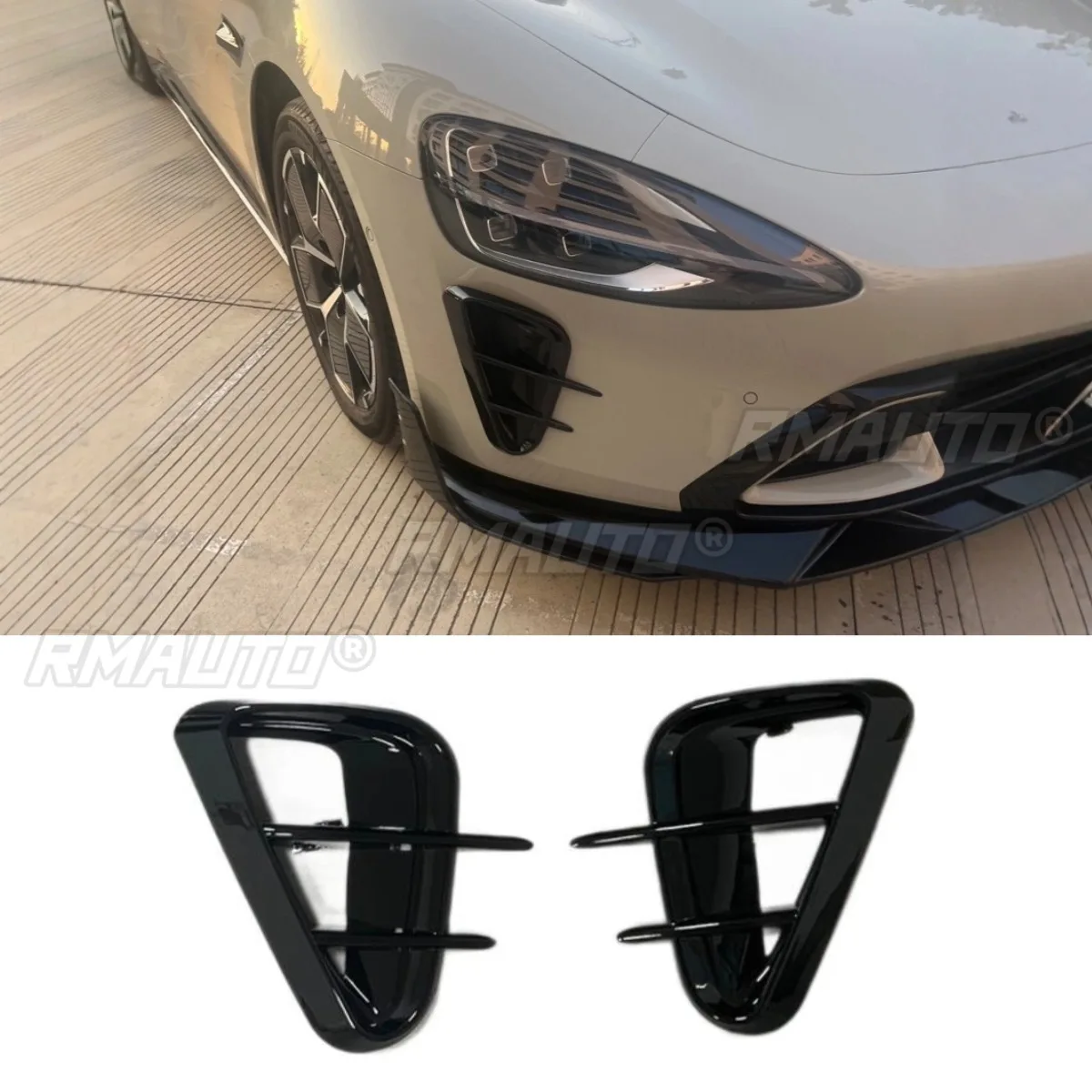 

Автомобильный передний и задний боковой бампер, вентиляционное отверстие, разделитель, аксессуары для Xiaomi Su7, разделитель бампера, накладка на вентиляционное отверстие, комплект кузова