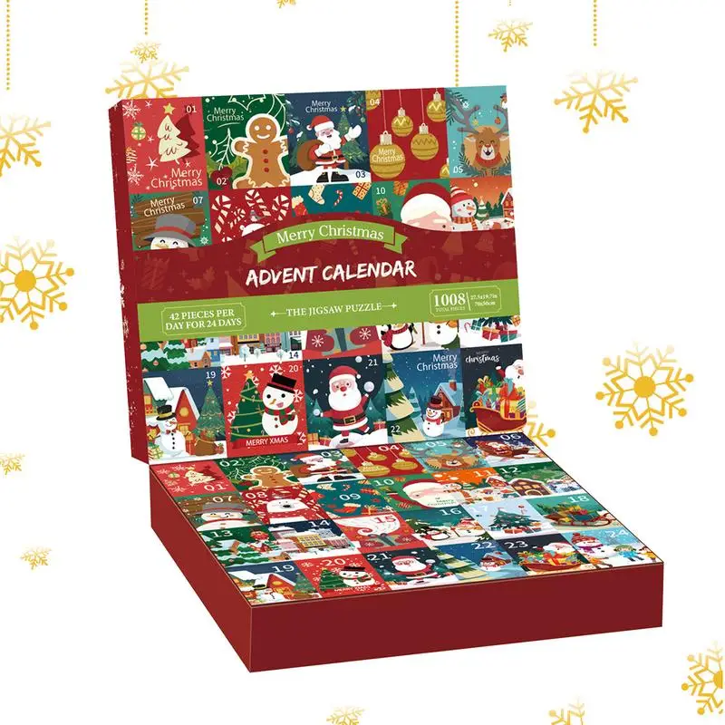 

Winter Countdown Puzzle Christmas Advent Calendar Puzzle Holiday-themed Adults Jigsaw Puzzle For Enhancing Festive Atmosphere