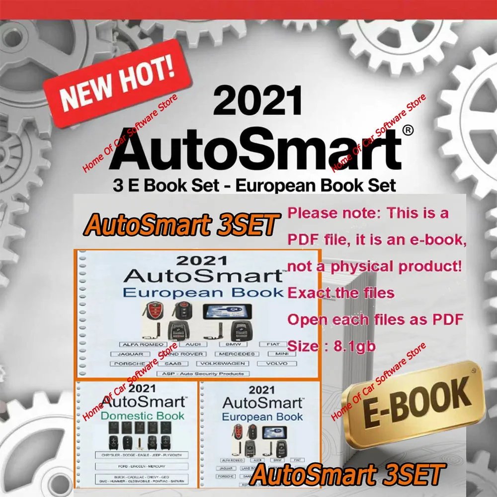 

NEW 2021 AutoSmart 3 E Book Set - Asian, European & Domestic Book Set - By Michael Hyde LockSmith