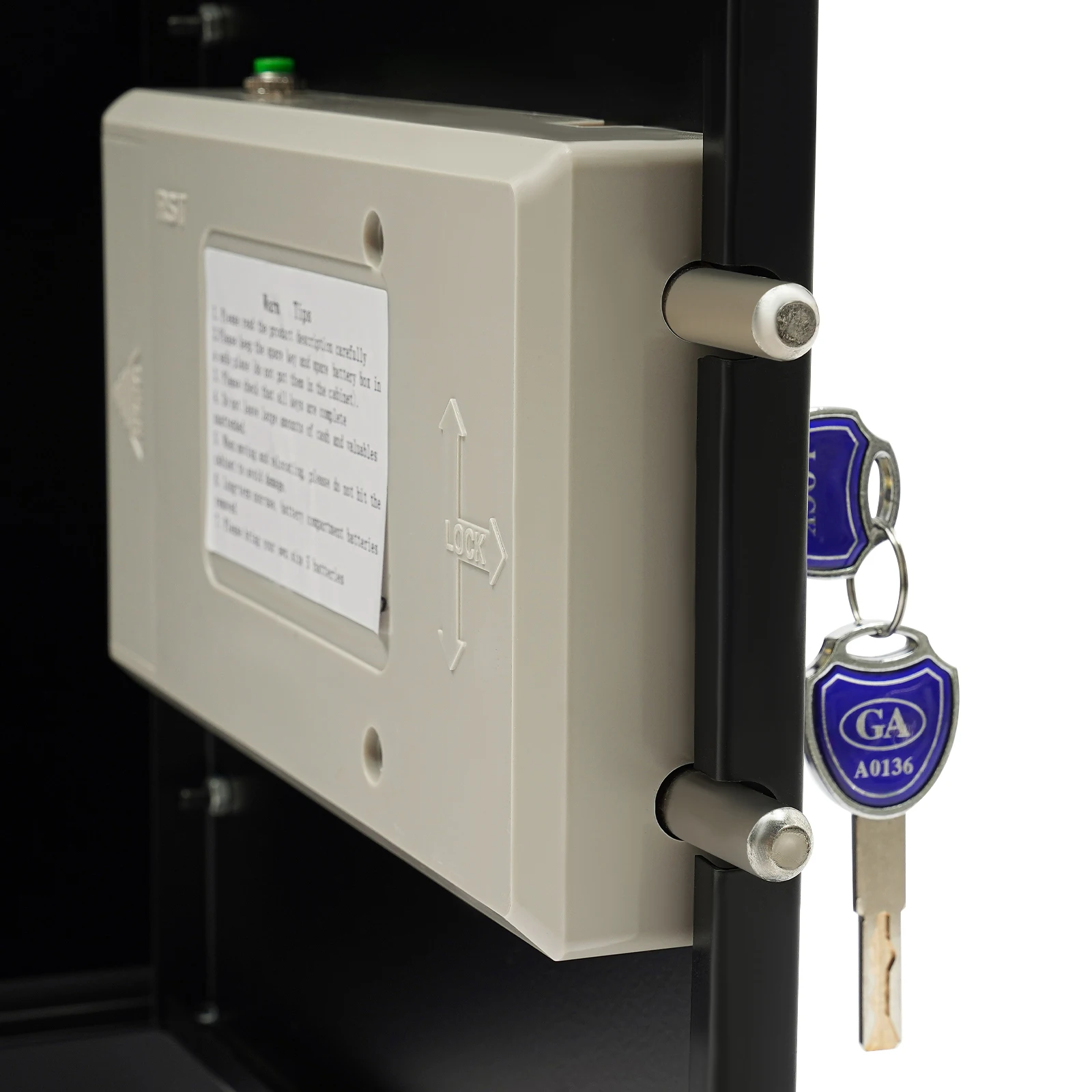 Business Safe with Anti-Theft Lock, Alarm System, Steel Construction, Wall/Floor Mountable for Secure Storage