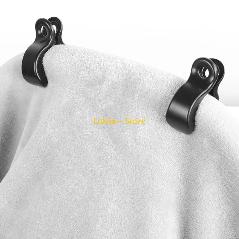 Y4QA 4 Pack Baby Car for Seat Toy Lamp Pram Stroller Peg To Hook Cover Blanket Clips