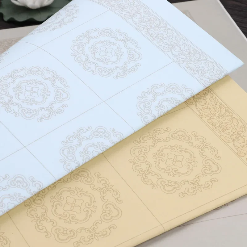 Calligraphy Paper Chinese Half Ripe Xuan Paper Brush Calligraphy Competition Special Rice Paper Regular Script Grids Rice Papier