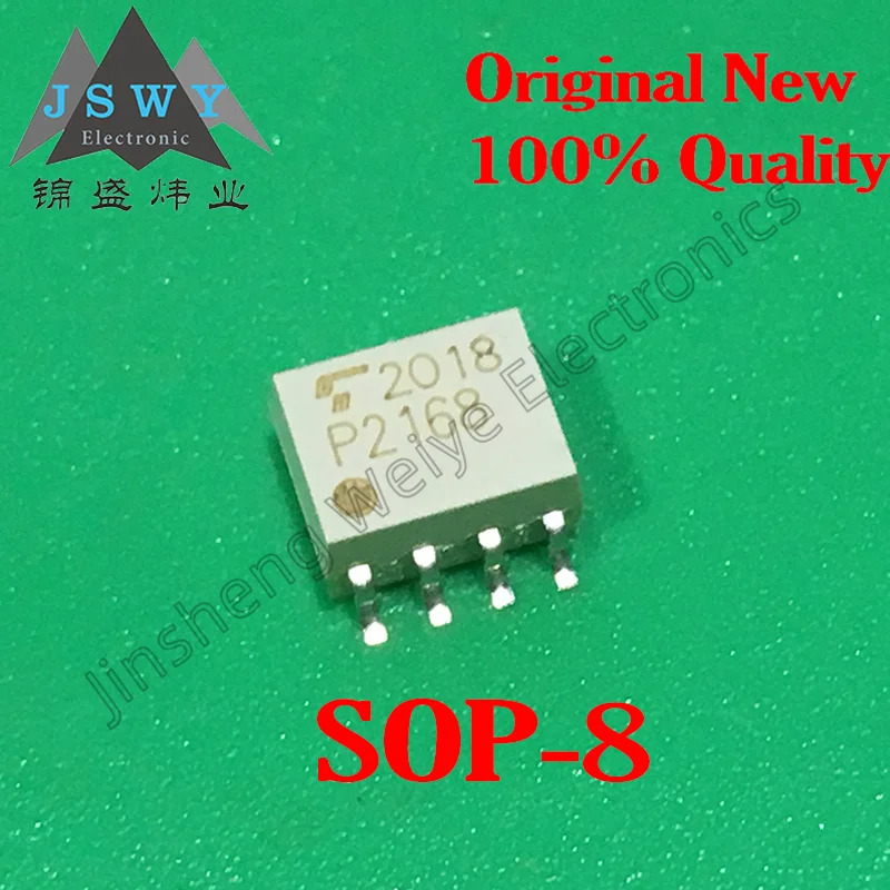 

(10/50PCS) TLP2168 SOP-8 P2168 New Original Spot Photocoupler High Current Transfer Ratio (CTR) Photocoupler Electronics