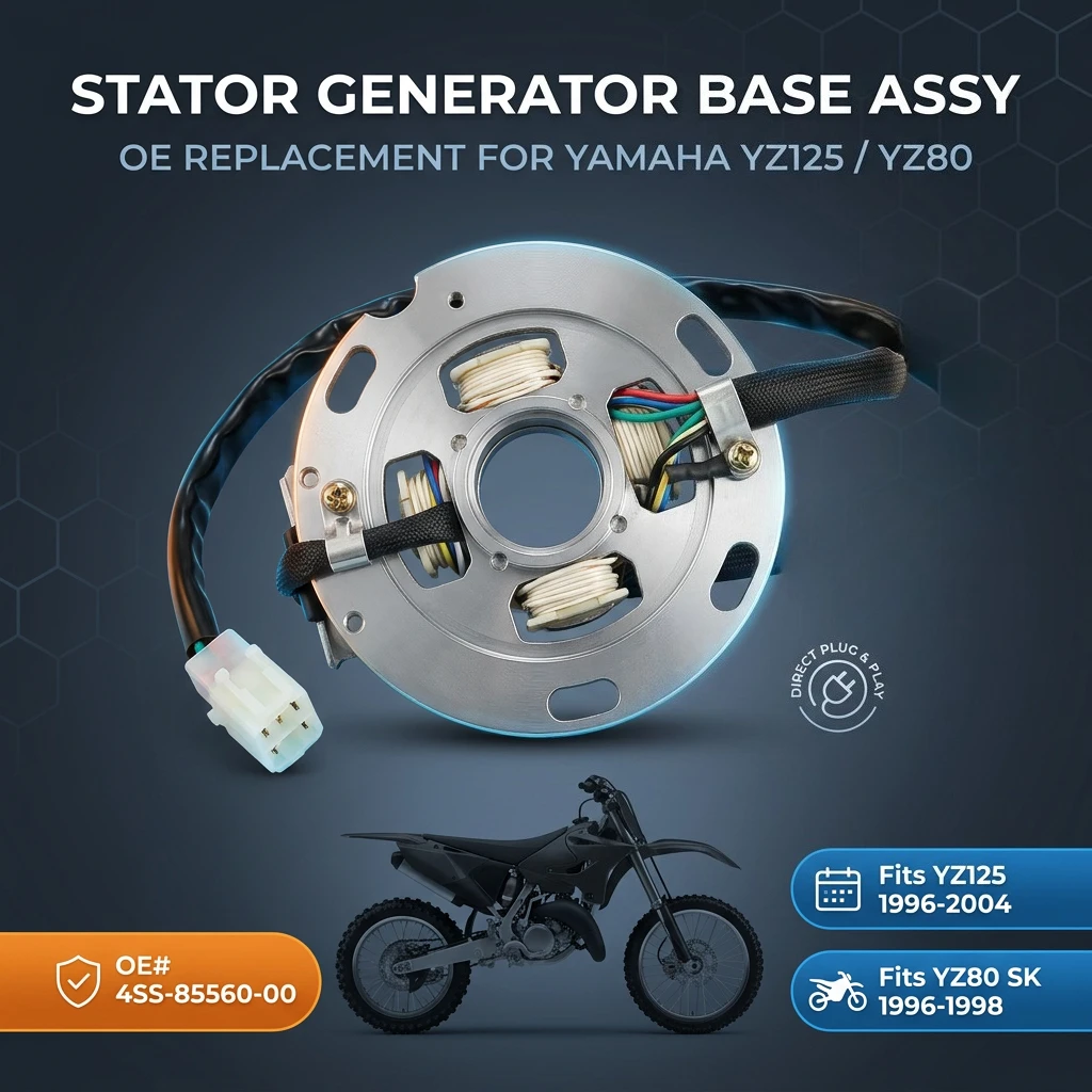 NEW Stator Coil For Yamaha YZ80 YZ80SK YZ80H SK YZ125 YZ125PSK 4SS-85560-02 4SS-85560-01 4SS-85560-00 Motorcycle Stator