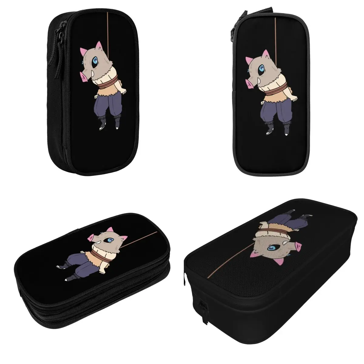 Inosuke Hashibira Pencil Case Creative Demon Slayer Demon Blade Pen Bags Girls Boys Large Storage Students School Pencilcases
