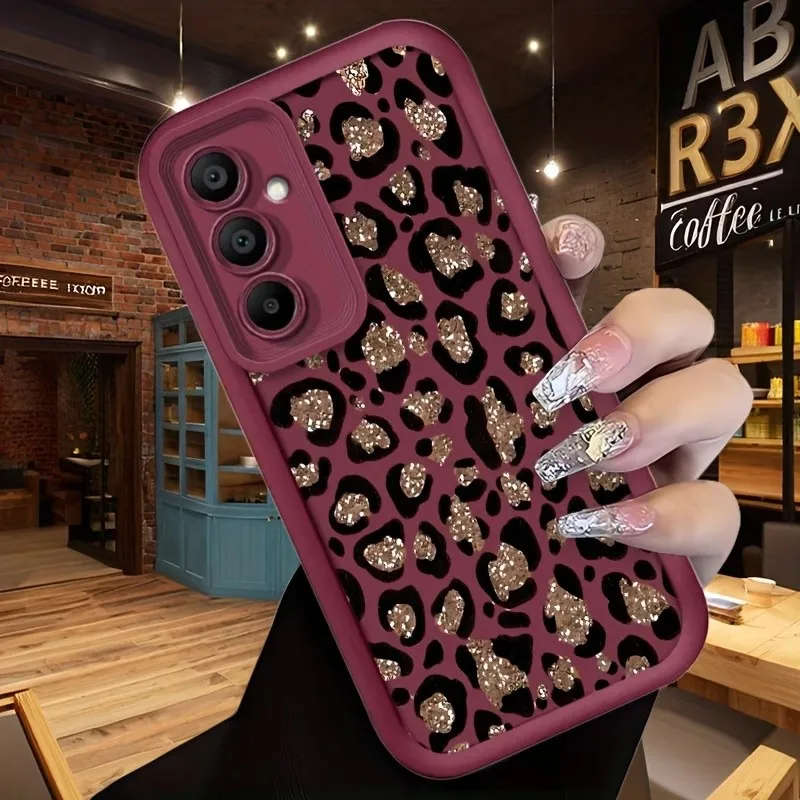 Leopard Print Soft Silicone Phone Case For Samsung Galaxy S26 S25 S24 S23 S22 S21 S20 Note20 Ultra Plus FE Shockproof Back Cover - view 2
