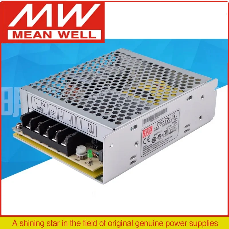 

Блок питания MEAN WELL RS-75 RS-75-3.3 RS-75-5 RS-75-12 RS-75-15 RS-75-24 RS-75-48 75Вт