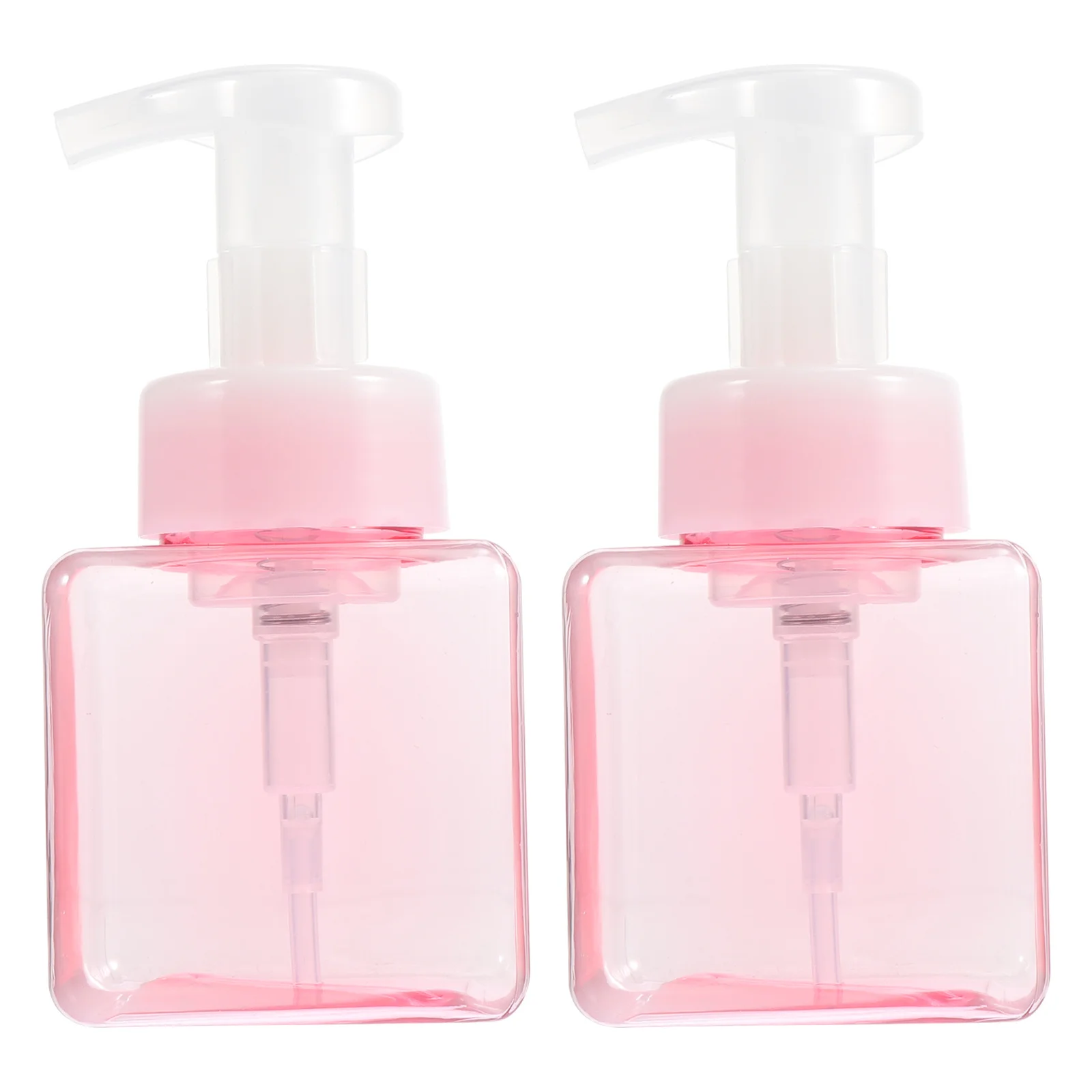 Bouteilles à pompe moussante de voyage, 2 pièces, bouteilles en plastique rechargeables anti-fuite, bouteille carrée distributrice de savon, shampoing, Lotion