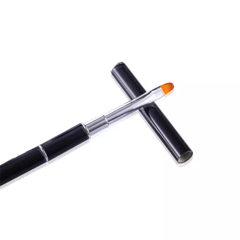 1 قطعة فرش الأظافر هلام البولندية العلاج بالضوء القلم المزدوج رئيس UV الغراء القلم مسمار الفن اللوحة رسم فرشاة مانيكير الأظافر اكسسوارات # 1