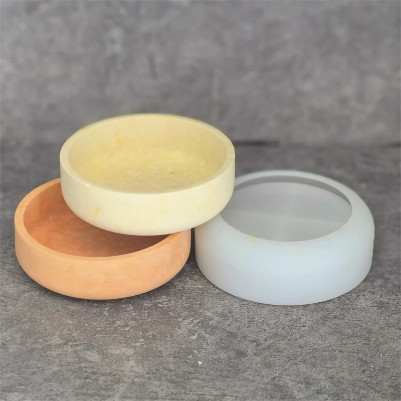 

Mini Round Plaster Storage Bowl Flowerpot Silicone Mold DIY Candle Cup Succulent Plant Pot Storage Jar Molds
