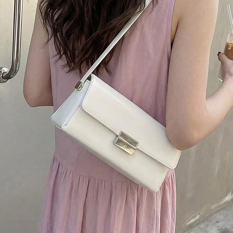 

Новая женская сумка через плечо из ПУ кожи, белая, весна-лето, простая, универсальная, для вечеринок, трендовая