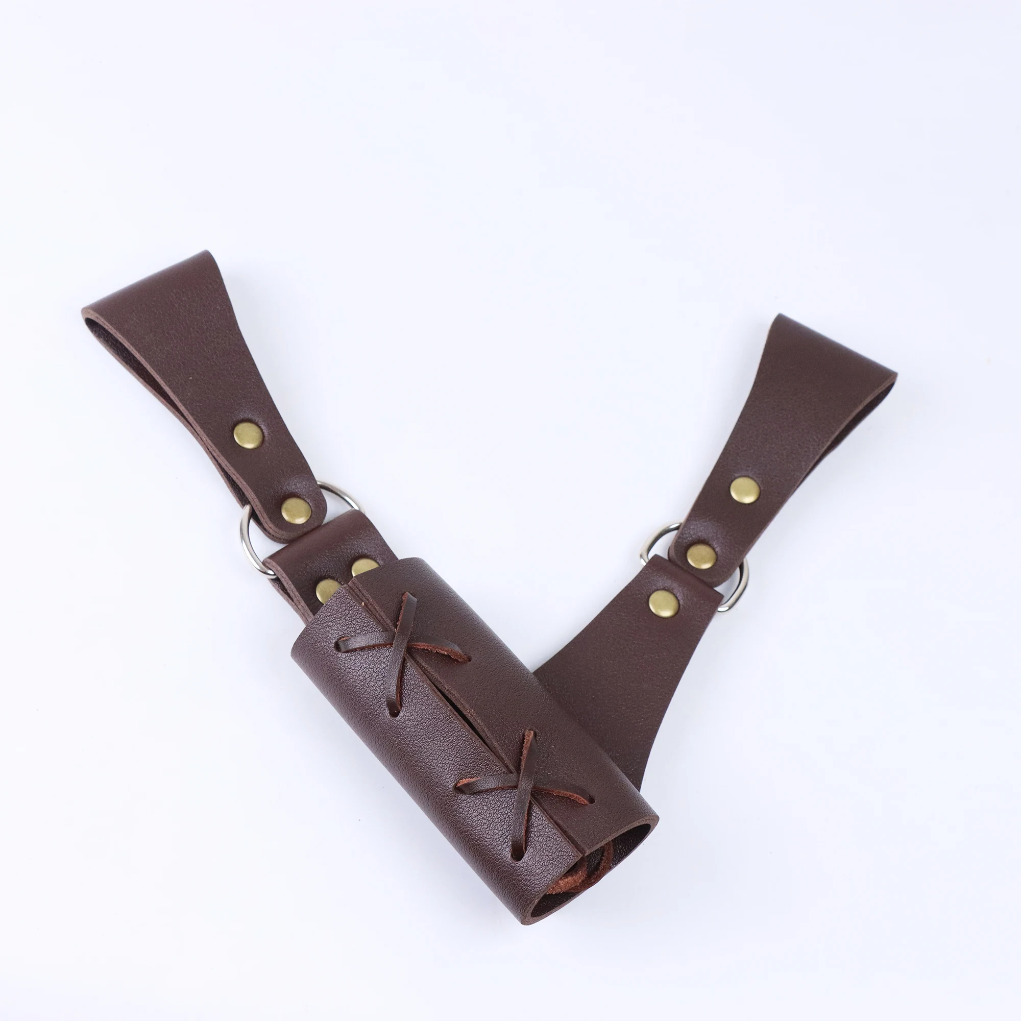 Vrouwen Renaissance Accessoires Middeleeuwse Viking Riem Potion Flessen Heuptas Leren Rok Wandelingen